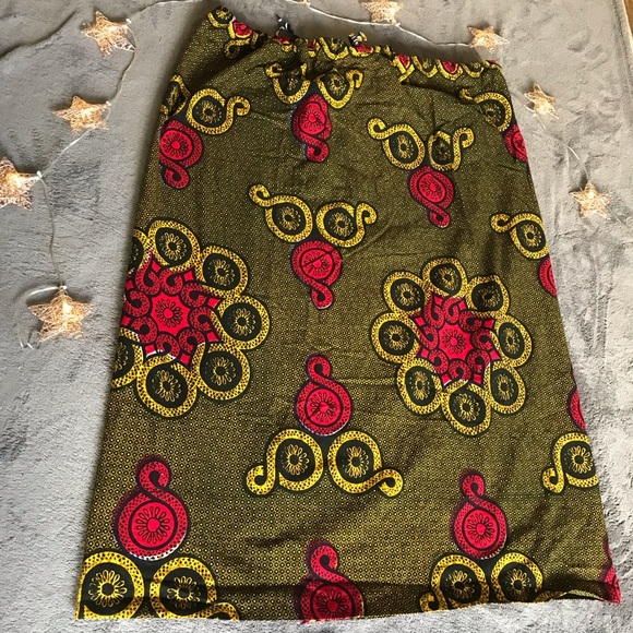 African Print/Pattern Ankara Skirt - Picture 2 of 8